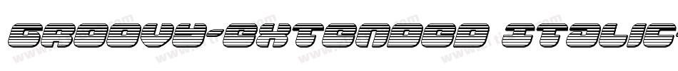 Groovy-Extended Italic字体转换